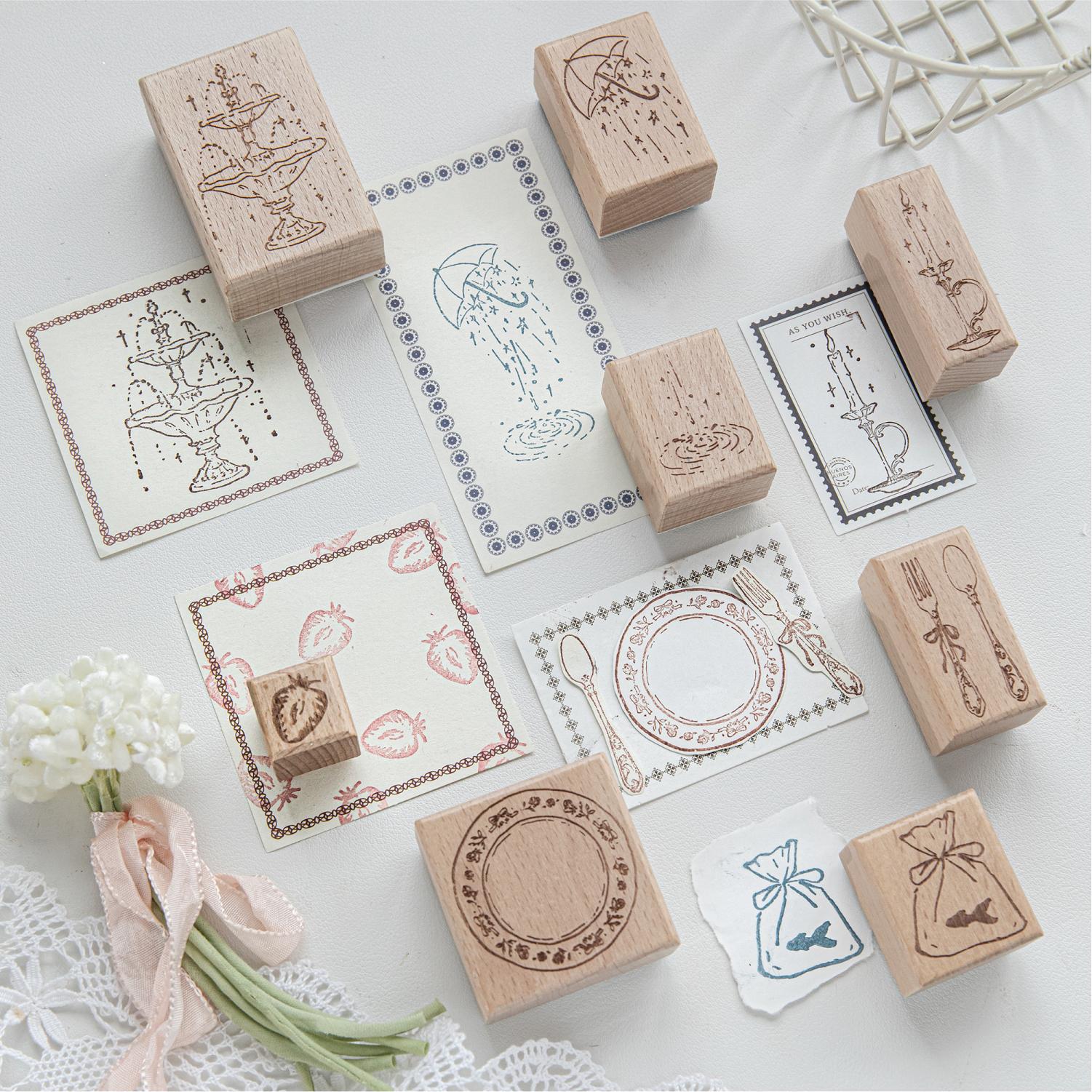 Candle Making Products - Timbro in legno con design a