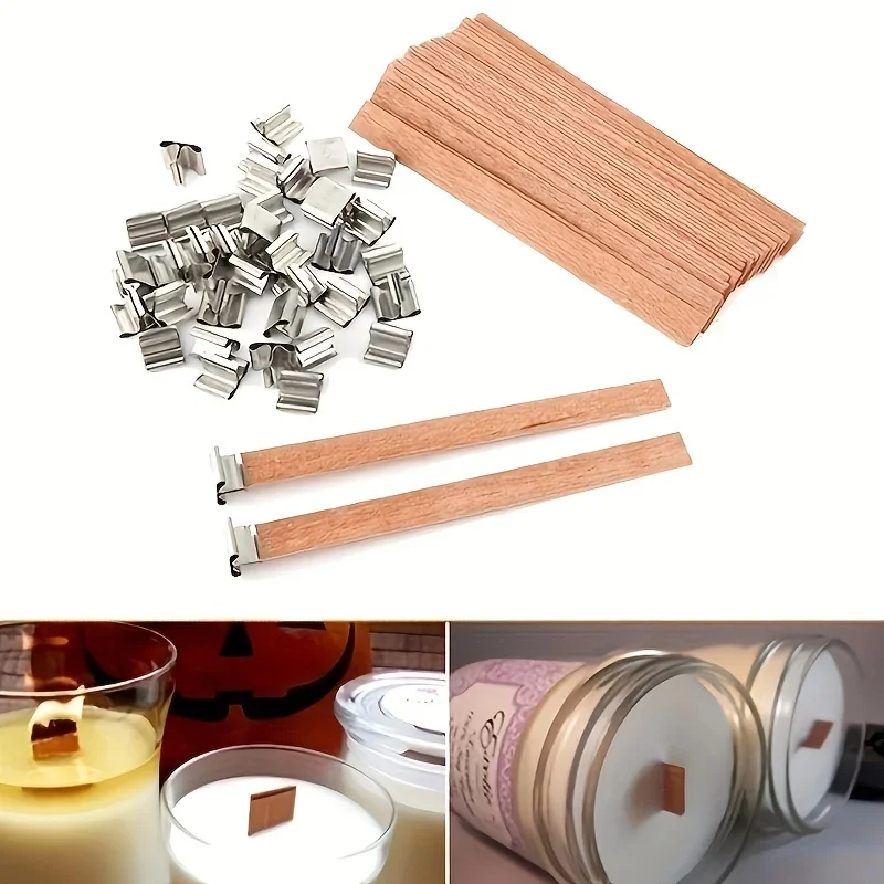 Wood Wick Crackle - 1-5 Sacchetti di Stoppini in Legno