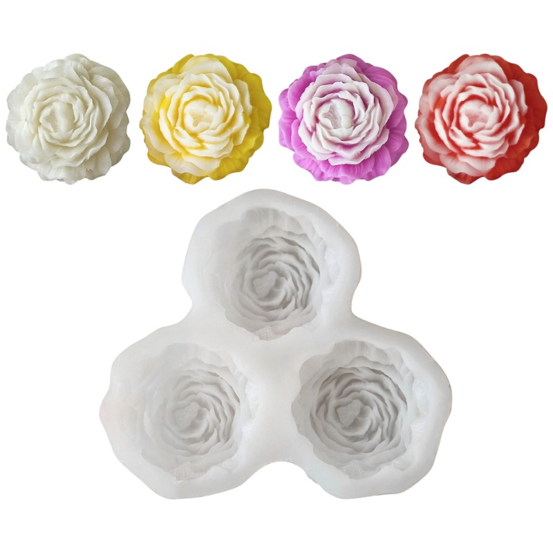 Candle Making Products - 3 pz/set Fiore di Peonia Candela