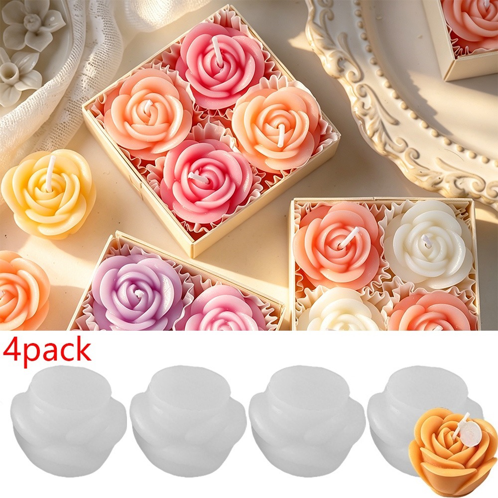 Candle Making Date - Set di 4 Stampi in Silicone