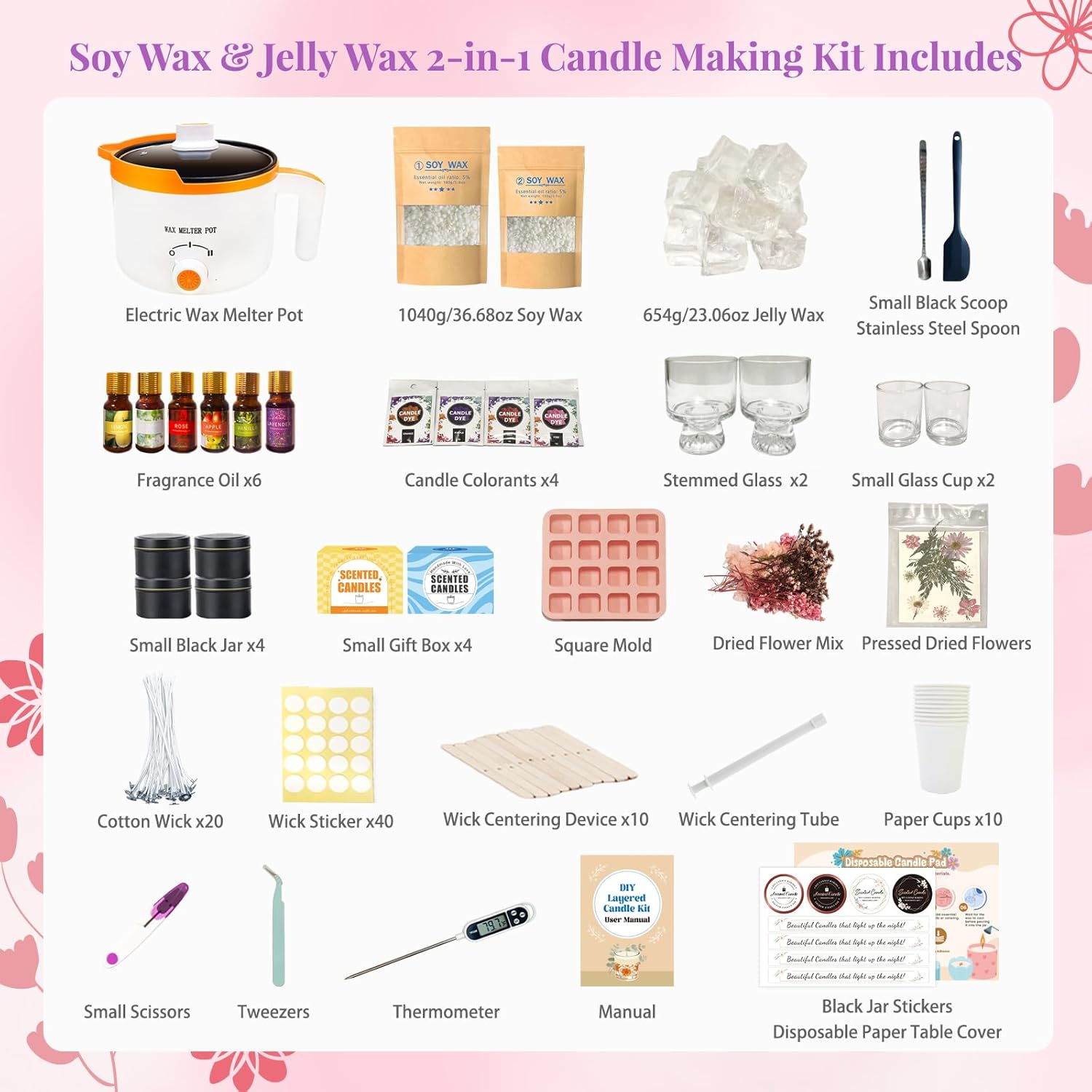 Kit 2-in-1 per Creare Candele  - Candle Making Kit For Beginners recensione e prezzo