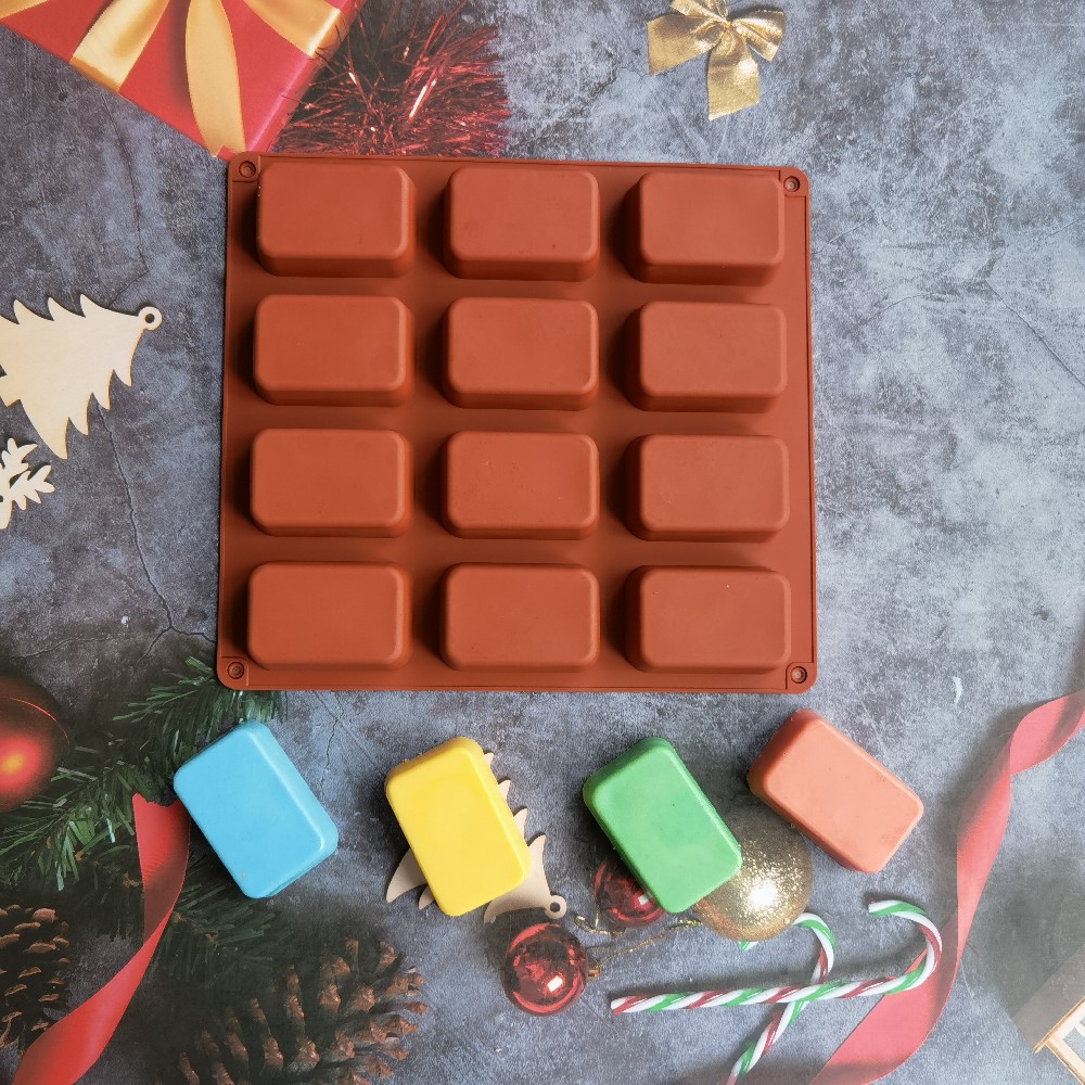 12 cavità quadrato Silicone sa - Candle Making Products recensione e prezzo