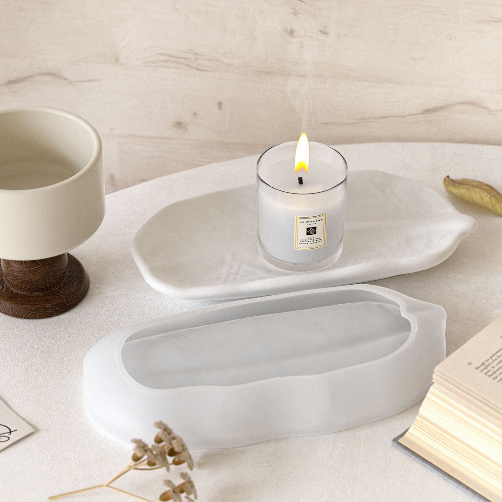 Stampi per foglie a strisce in - Candle Making Diy recensione e prezzo